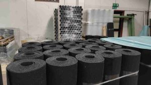 soundproof rubber roll on pallet